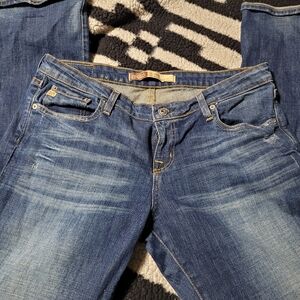 BKE REMI Women's Boot Cut Jeans - Medium Blue 33 LONG